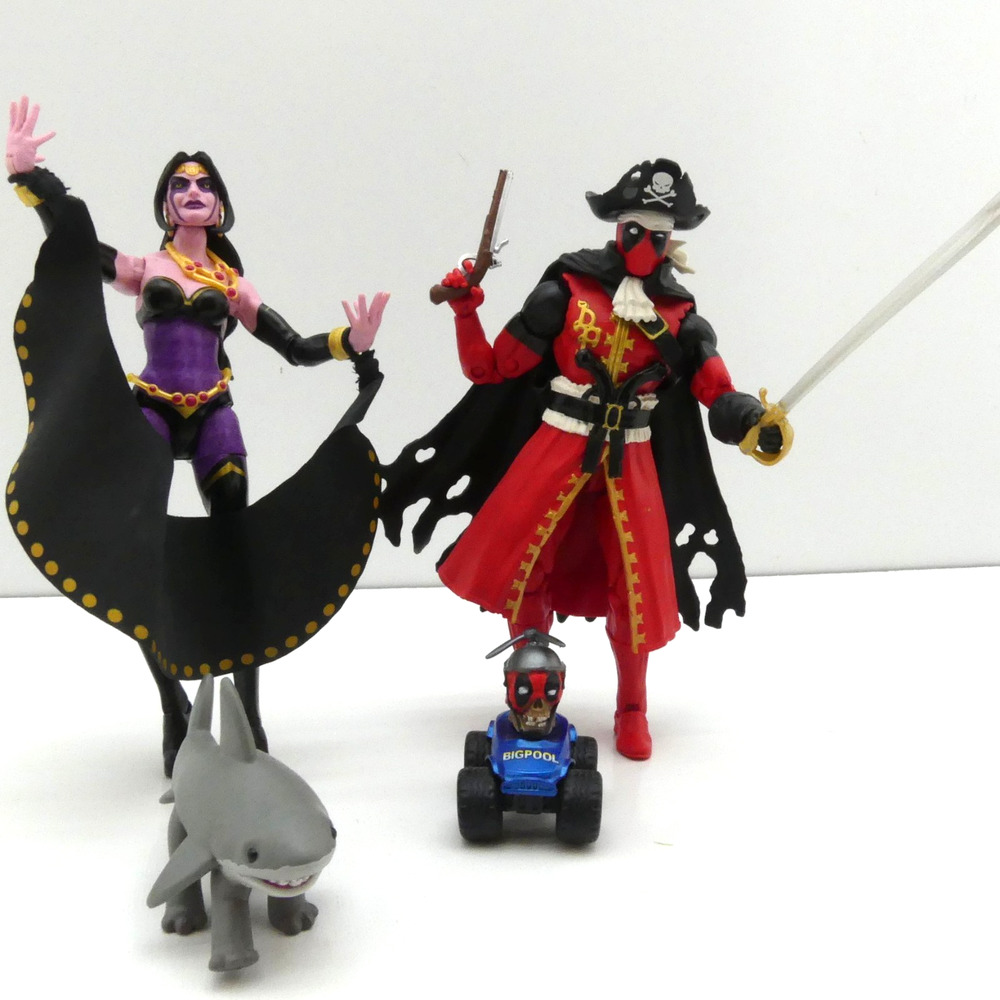 Marvel Legends Pirate Deadpool & Shiklah Figure Lot Accessories 2020 Loose